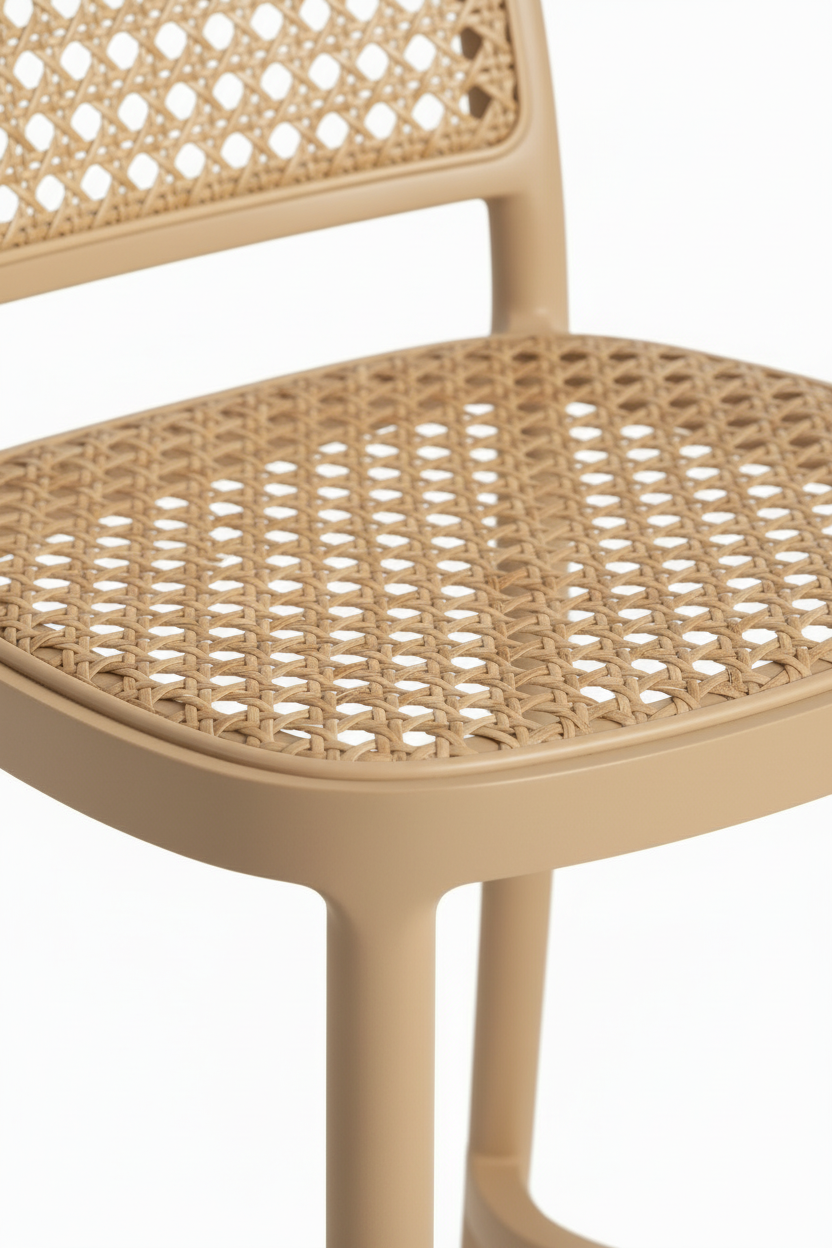 Banquetas Rattan Bege