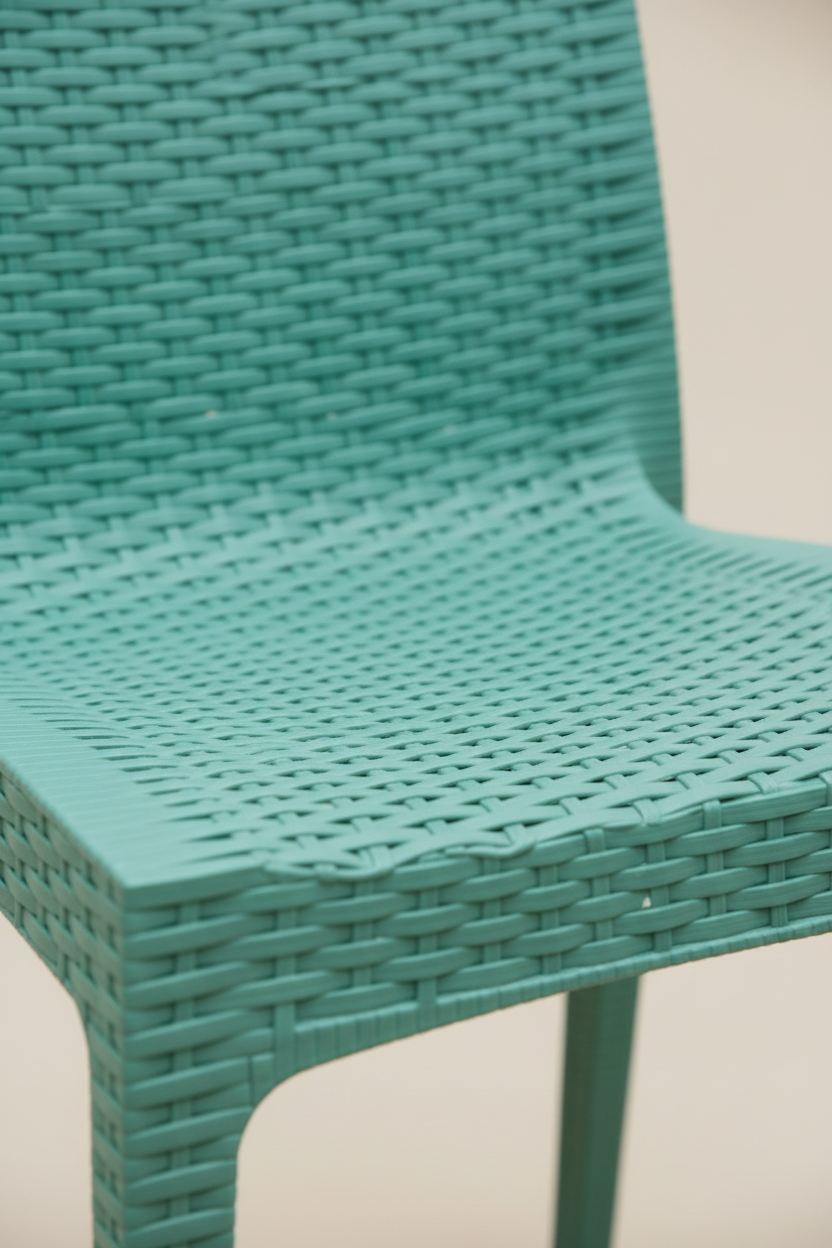 Cadeira Fibra Verde-água Médio