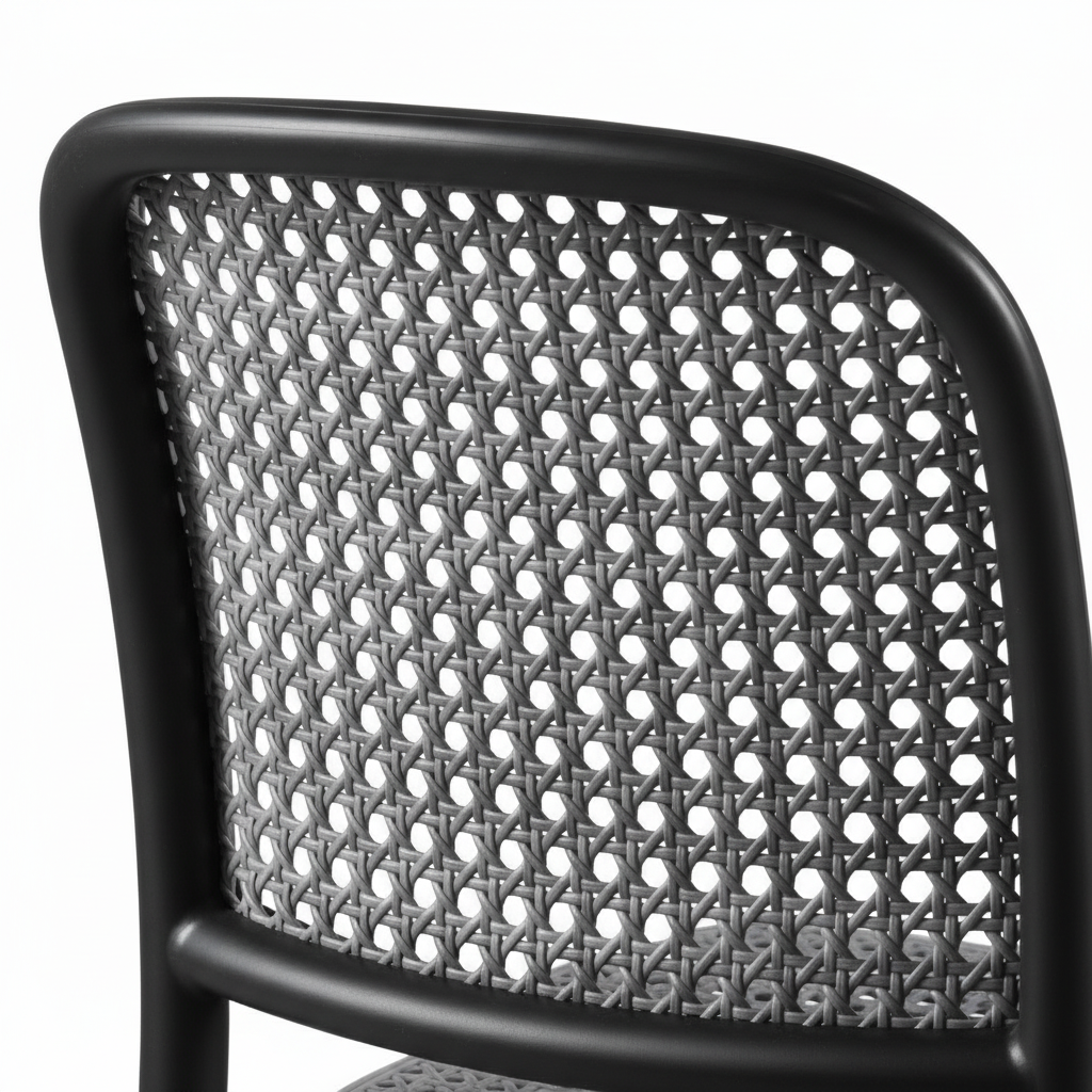 Rattan  Cinza x Preto