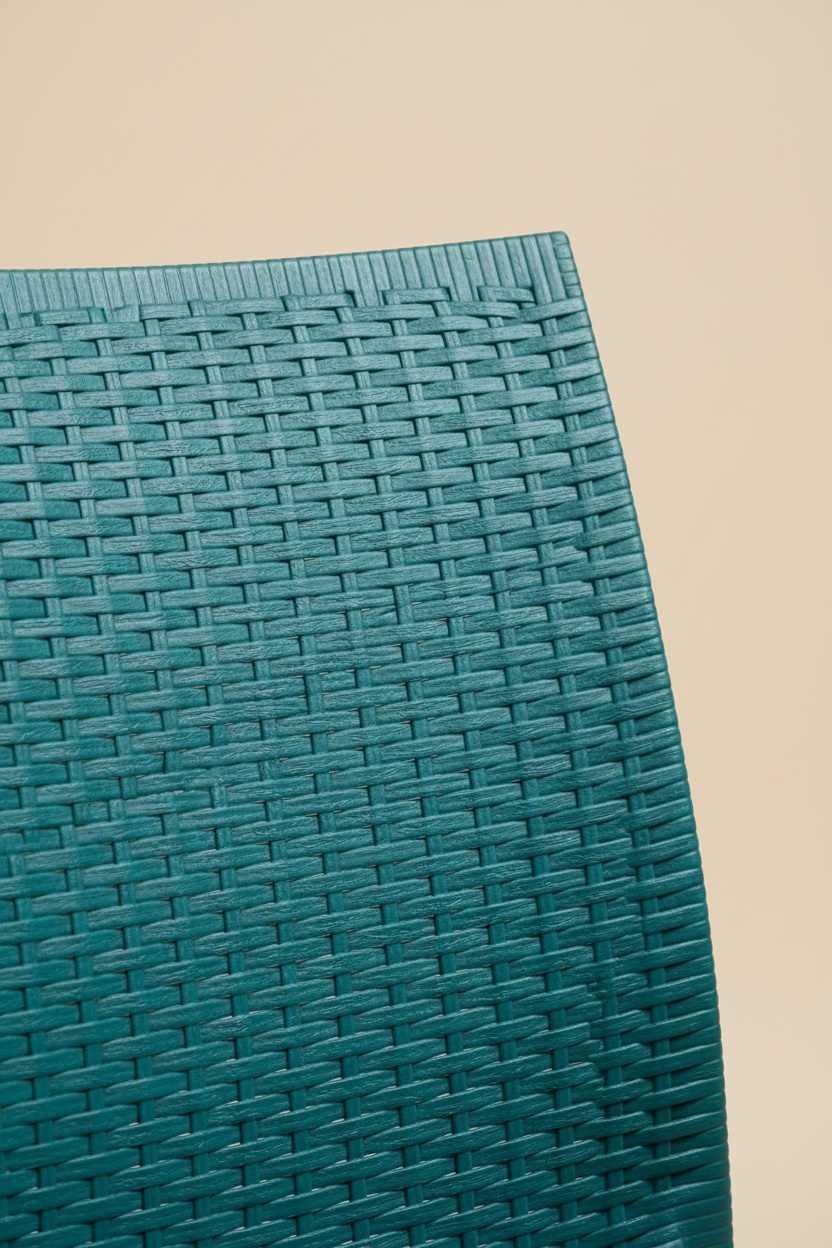 Cadeira Fibra Turquesa Escuro