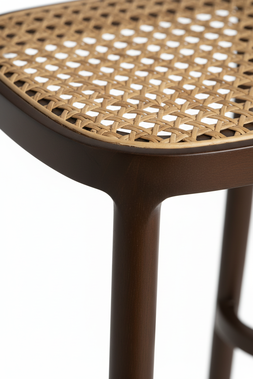 Banquetas Rattan Marromx Bege