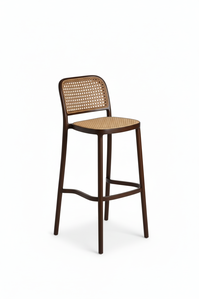 Banquetas Rattan Marromx Bege